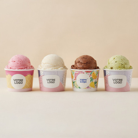 Pot à glace personnalisé | Fournisseur de Packaging alimentaire