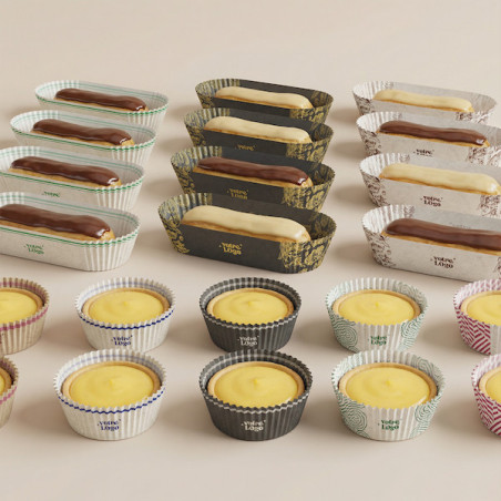 Caissette plissée personnalisée pas cher pour pâtisserie | Fournisseur