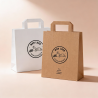 Sac poignées plates personnalisé en petite série | Fournisseur Packeos