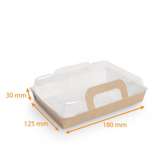 Panier repas kraft brun ingraissable