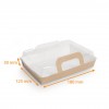 Panier repas kraft brun ingraissable