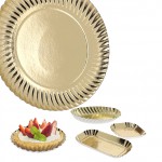 Assiettes carton Or