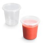 Pots ronds ø101mm PP translucides (sans couvercle)