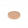 Couvercle pour pot a soupe, glace en kraft brun