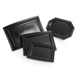 Plat en plastique noir