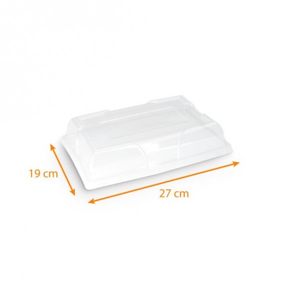 Couvercle pour plat en plastique noir