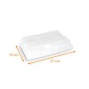 Couvercle pour plat en plastique noir