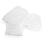 Couvercle pour plat en plastique noir