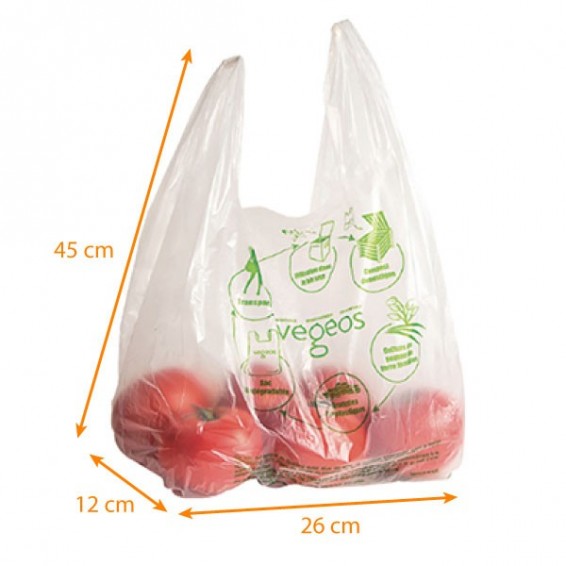 Sac bretelles en bioplastique