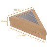 Boite triangulaire à fenetre en kraft