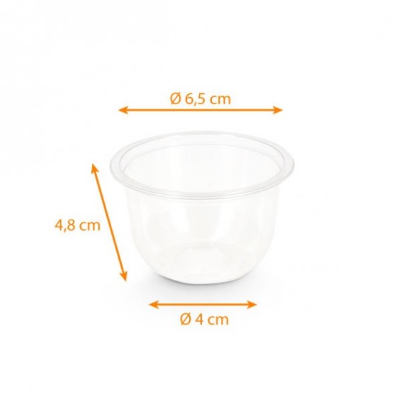 Pot rond en APET