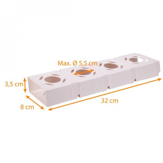 Calage carton pour verrine et mignardise