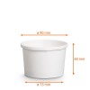 Pot carton blanc