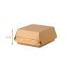 Boite hamburger en kraft