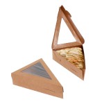 Boite triangulaire à fenetre en kraft
