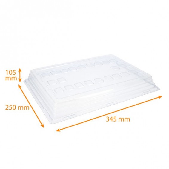 Couvercle pour fond de boite macaron PVC
