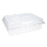 Couvercle pour fond de boite macaron PVC