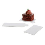 Support rectangulaire a languette en carton "Porcelaine"