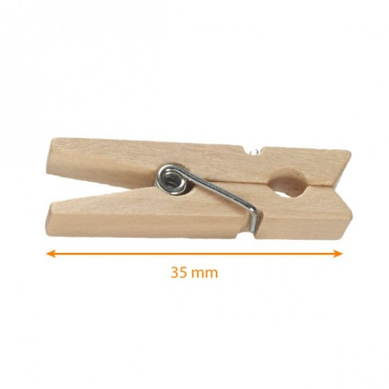 Mini Pince à linge en bois