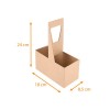 Porte gobelet en kraft