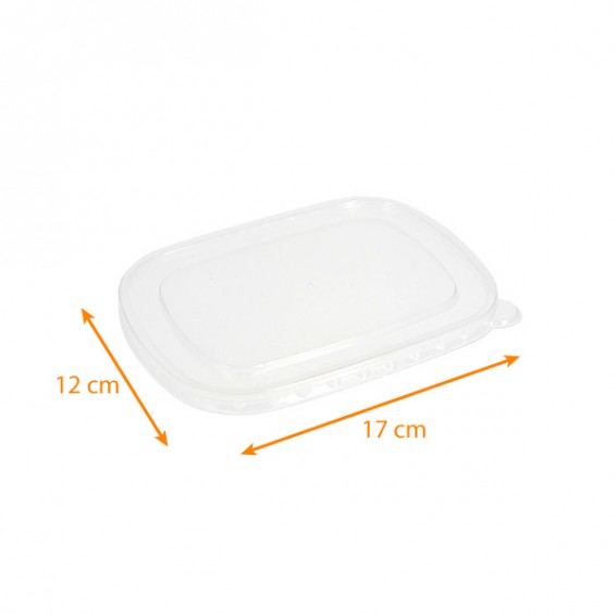 Couvercle pour barquette rectangulaire en carton