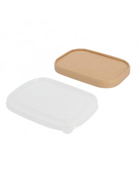 Couvercle pour barquette rectangulaire en carton