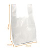 Sac plastique à bretelles PEHD blanc