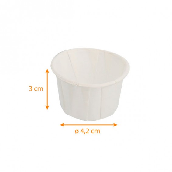 Pot en papier plissé