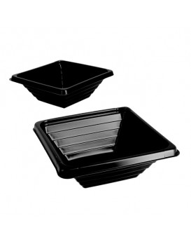Barquette pyramide noire