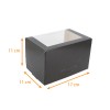 Boite a buche noire avec fenetre