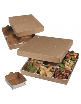 Boite modulo en kraft brun