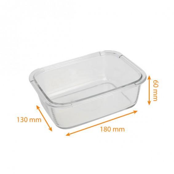 Boite rectangle en verre