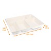 Plateau repas en fibre vegetable 