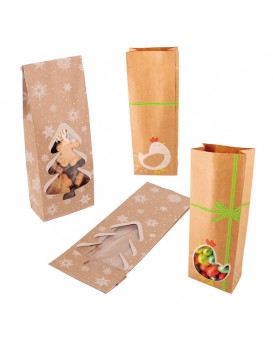 Sachet SOS en kraft Noël