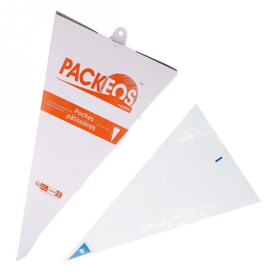 Poche à douille pâtissière bleue jetable 82µ (31x54cm) 