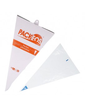 Poche à douille pâtissière bleue jetable 82µ (31x54cm) 