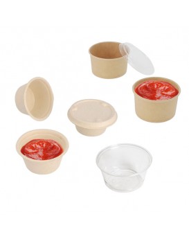 Pot à sauce en APET transparent