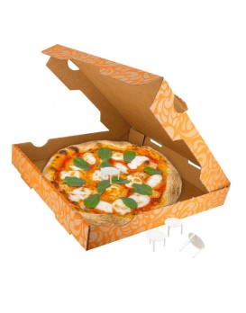 Trépied blanc pour boite à pizza