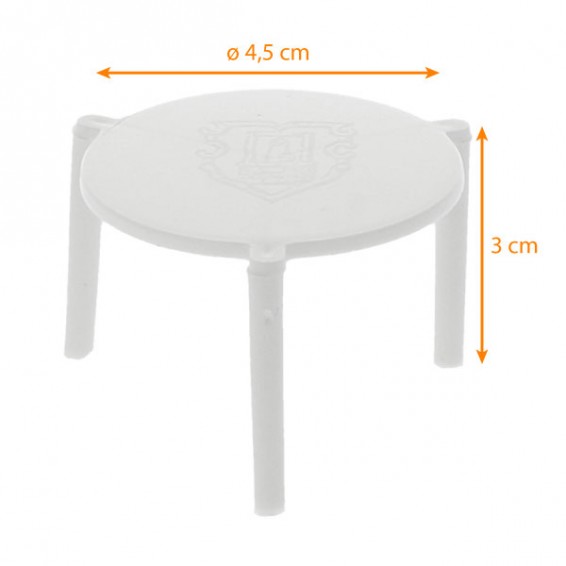 Trépied blanc pour boite à pizza