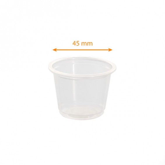 Pot à sauce en APET transparent