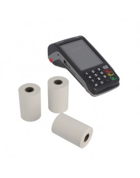 Rouleau papier thermique blanc