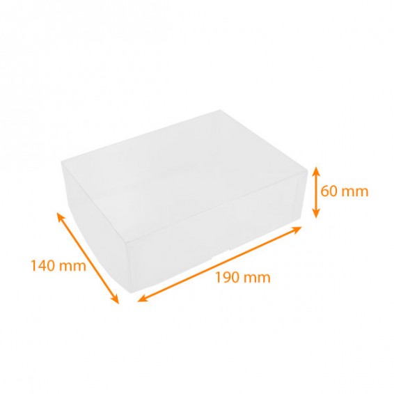 Boite transparente pour plateau rainé