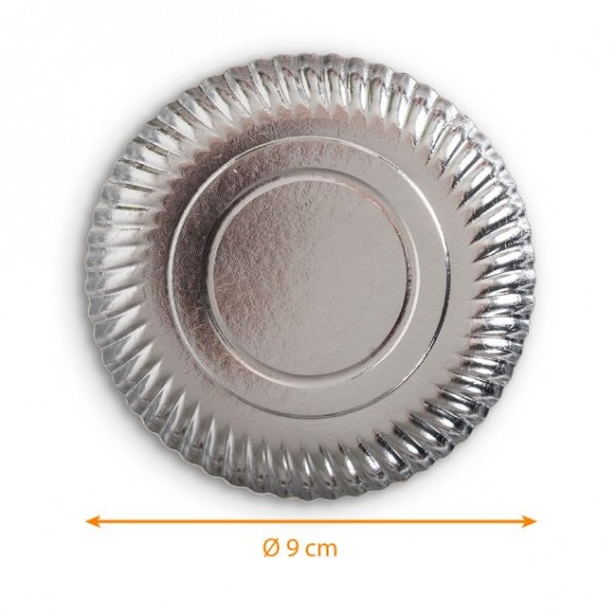 Assiette carton Argent