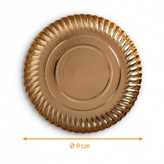 Assiettes carton Or