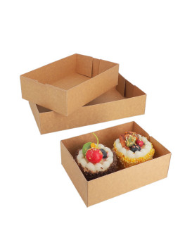 Caissette pâtissière kraft brun