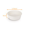 Pot salade kraft blanc