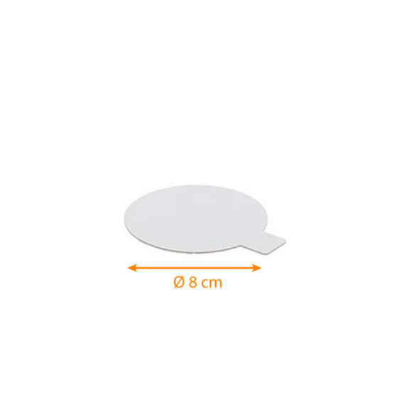 Support rectangulaire a languette en carton "Porcelaine"