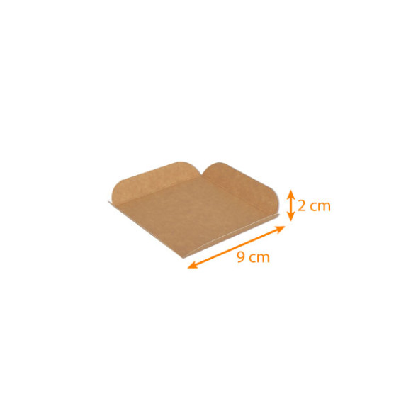 Carré rainé en kraft brun
