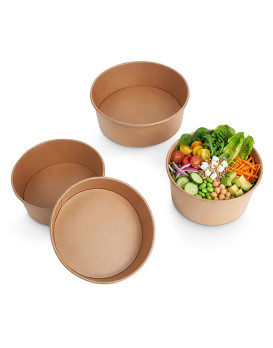 Pot salade kraft brun