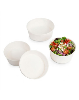 Pot salade kraft blanc